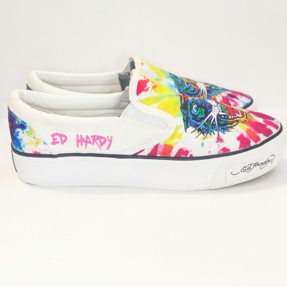 Ed Hardy Slide on sneakers. Size 8.5 - Picture 3 of 6